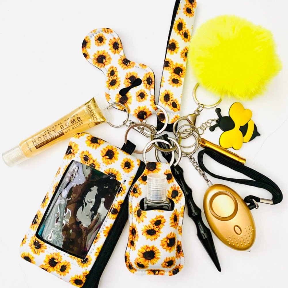 Sunflower Deluxe Self Defense Keychain 🐝